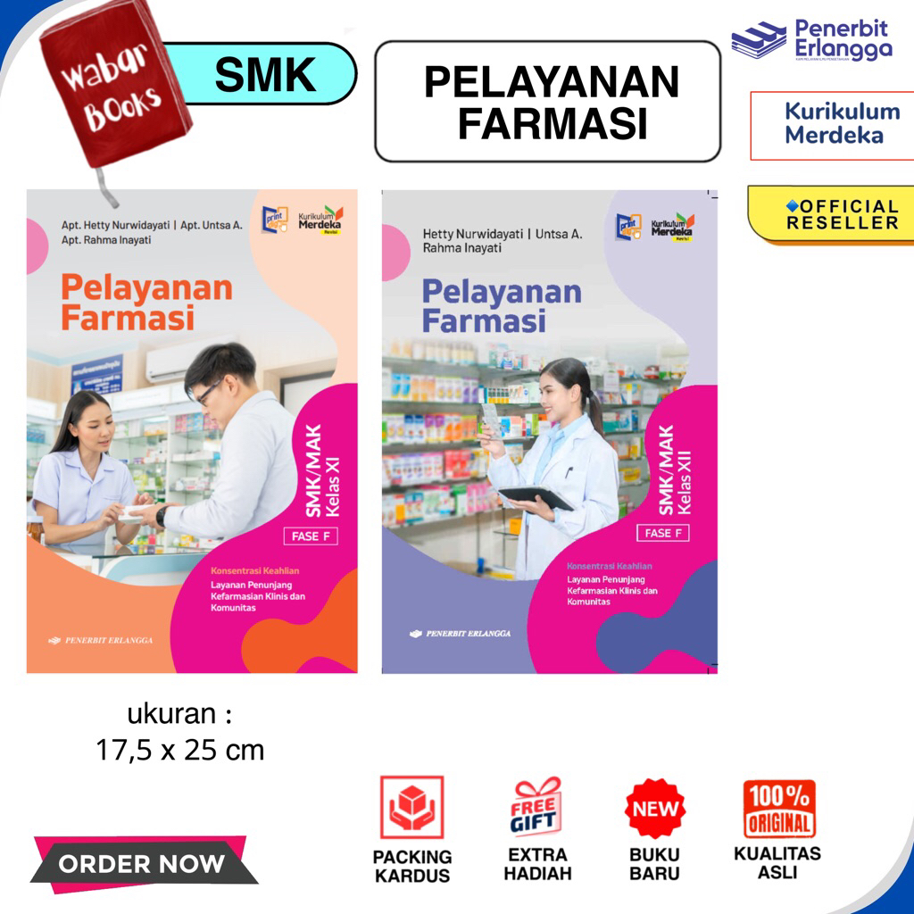 Buku Pelayanan Farmasi REVISI Kelas 11 12 SMK Erlangga KM ORIGINAL