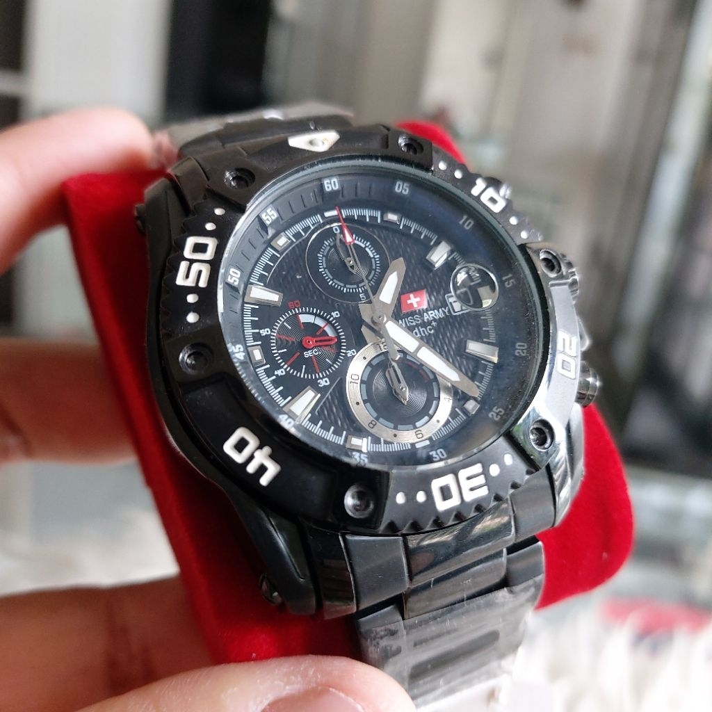 JAM TANGAN PRIA SWISS ARMY SA2061ME ORIGINAL