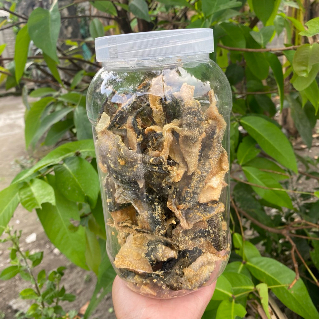 Kerupuk ikan salmon lokal matang 230gr