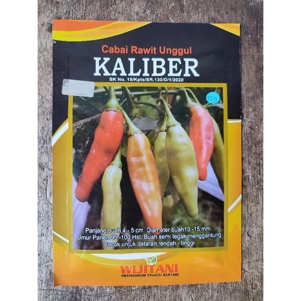 CRM KALIBER Cabe Rawit Merah Kaliber Buah Lebat Kemasan 10gr Original Pabrik Cabe Kaliber wijitani