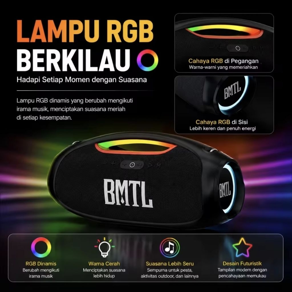 SPEAKER BOOM BASS XDOBO BMTL 100 WATT