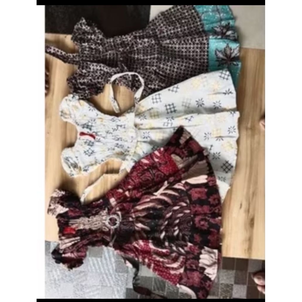 Dress anak smock 1-3 tahun