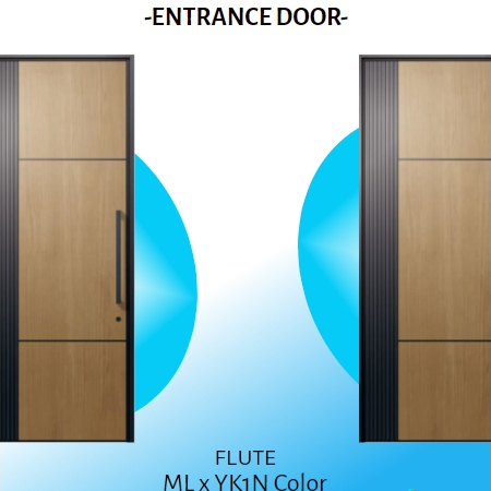 FRONTERRA ENTRANCE DOOR BY YKKAP -   Finished Goods Pintu aluminium x wood dari YKK AP