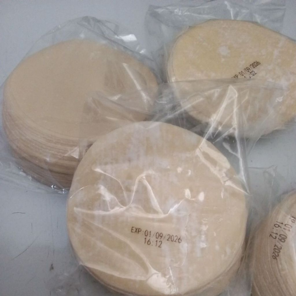 Kulit Dimsum Isi 50 Lembar, Tipis dan Lembut untuk Dimsum, Gyoza, atau Pangsit