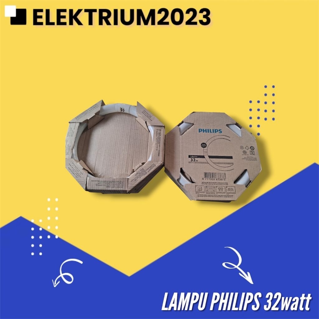 Lampu philips 32watt, model bulat