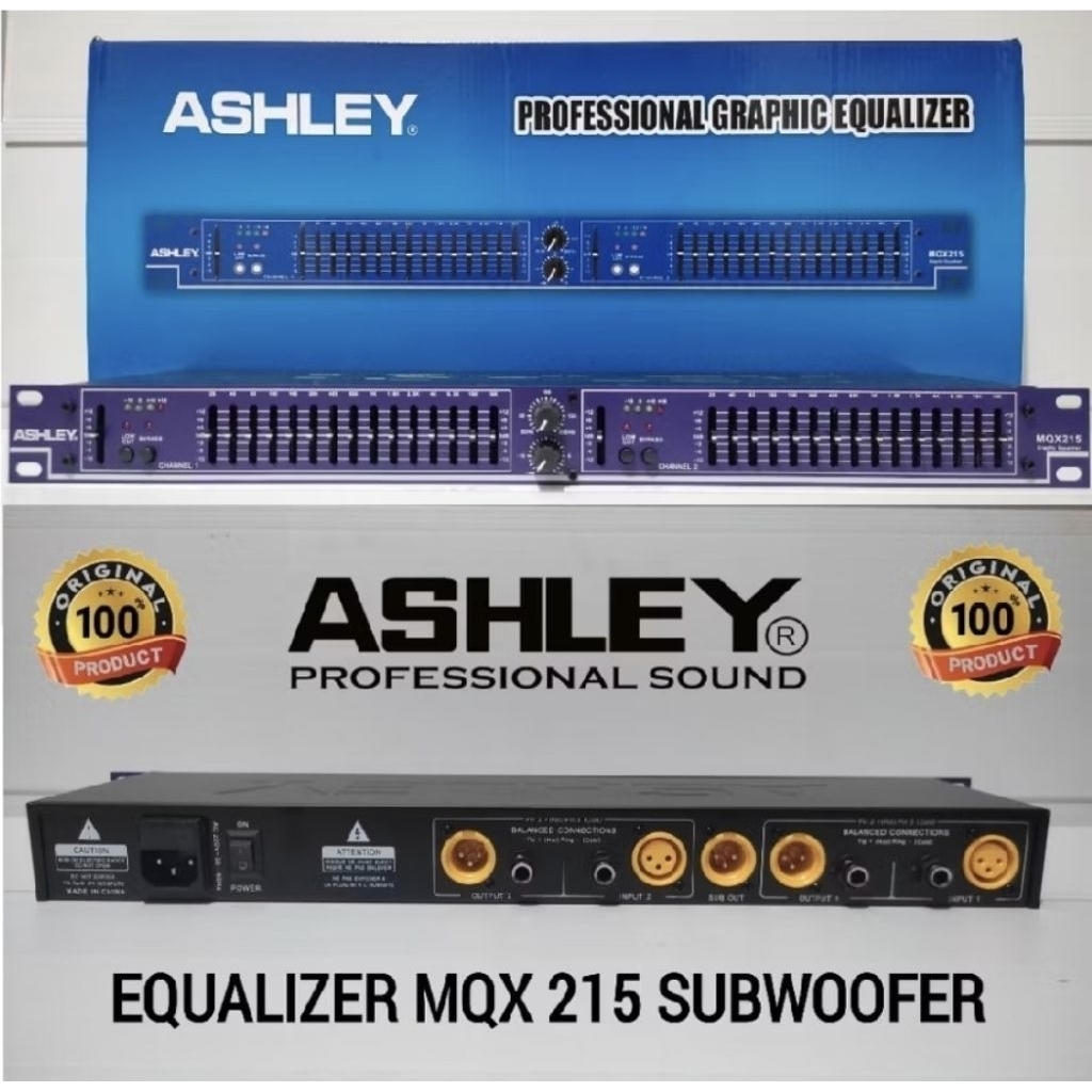 EQUALIZER ASHLEY mqx 215 2chanel original