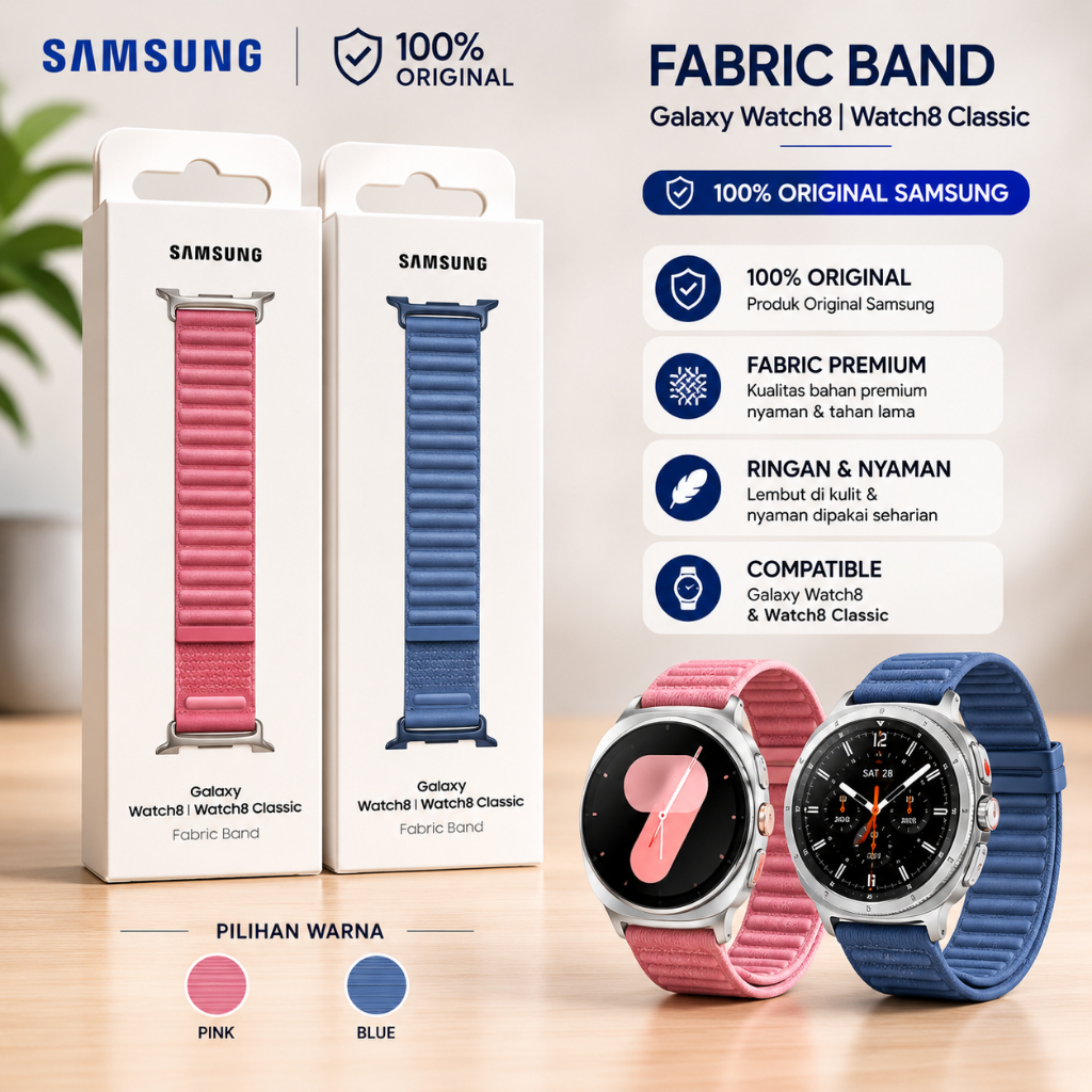 SAMSUNG Strap Galaxy Watch 8 Watch 8 Strap Fabric Band Galaxy Watch 8 Classic Original