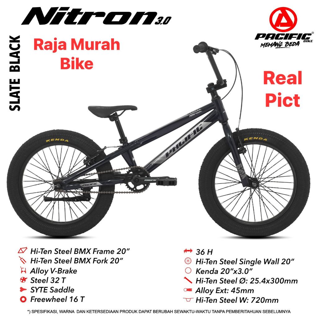Sepeda Bmx Anak Laki Laki 20 Inch Pacific Nitron Ban 3.0 Sepeda Bmx 20 Inch Pacific Nitron 3.0