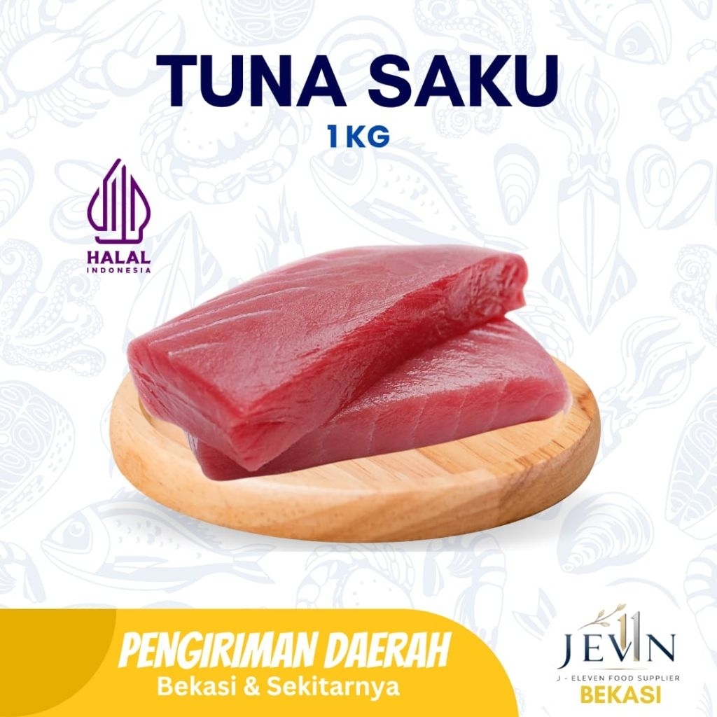 Tuna Saku 1Kg - Potongan Tuna Premium untuk Sushi & Sashimi
