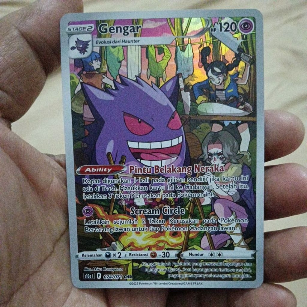 Gengar chr 074/071 pokemon indo