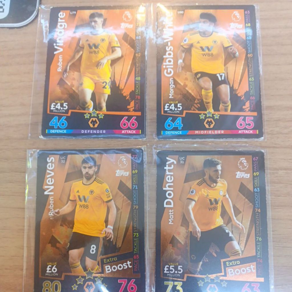 kartu bola match attax extra epl 2018/2019 Wolverhampton