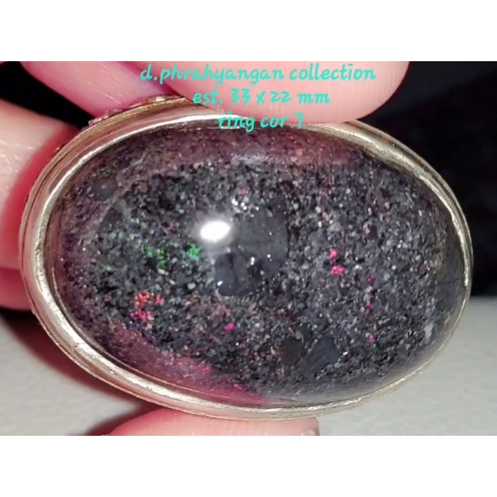 cincin black opal natural asli Banten