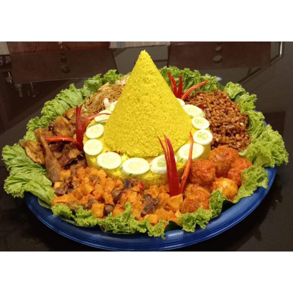 Nasi Tumpeng komplit ulang tahun/acara kantor/ acara syukuran dll(Pre-Order H-3)