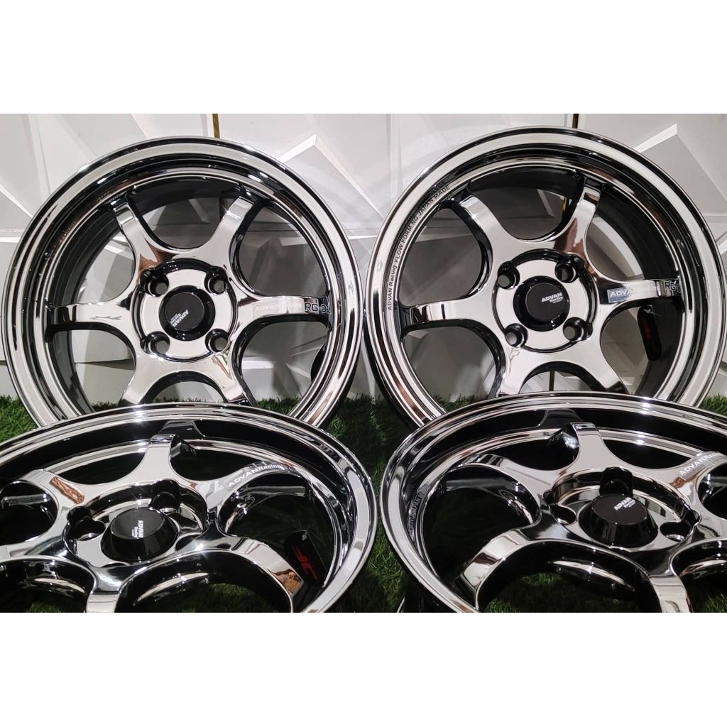 Velg R15 Advan Rgd2 black chrome