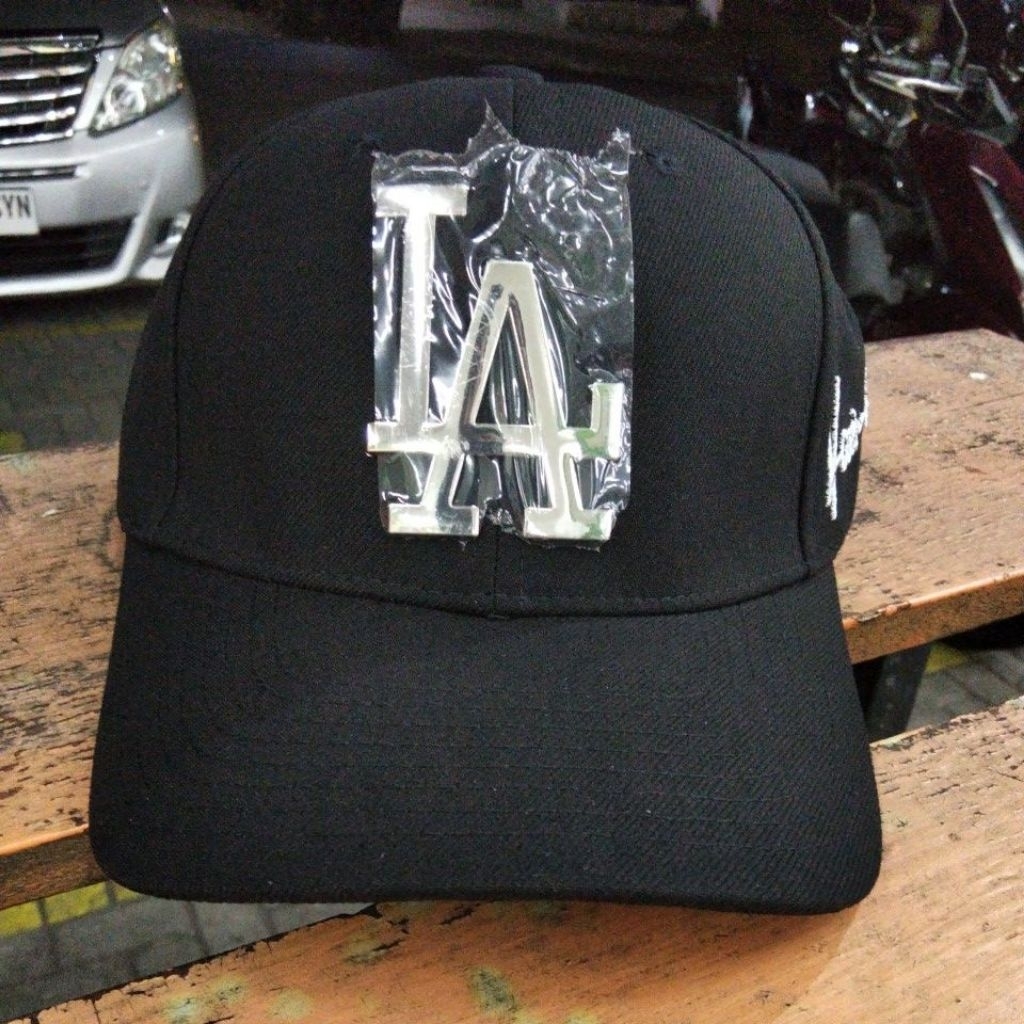 Cap Lengkung Los Angeles Dodgers Logo Besi