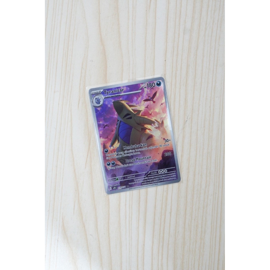 Kartu Pokemon TCG Bahasa Indonesia Tyranitar AR Original