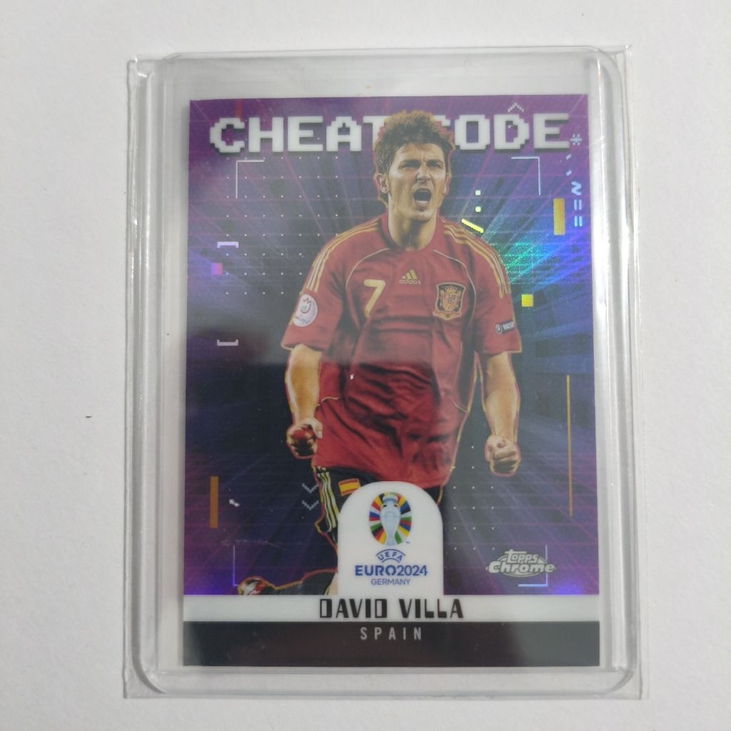 Kartu Bola Topps David Villa Spain