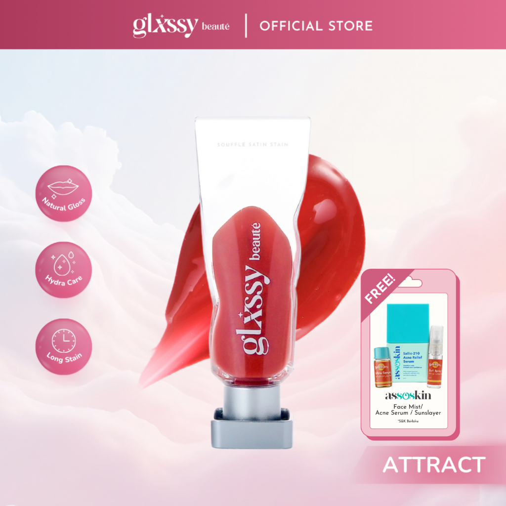 Glxssy Beaute Souffle Satin Stain Attract - Lip Tint