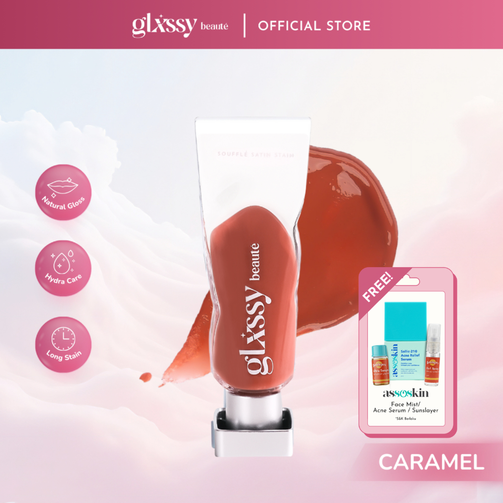 Glxssy Beaute Souffle Satin Stain Caramel - Lip Tint