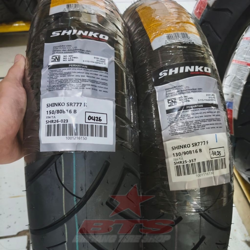 Ban Shinko SR777 130/90-16 & 150/80-16 TL Cruiser & Touring