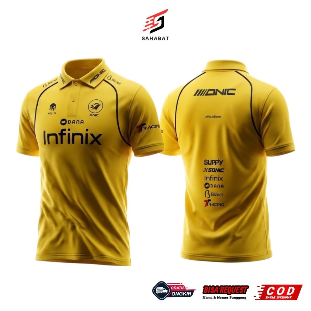 Kaos Olahraga Jersey ONIC Sport