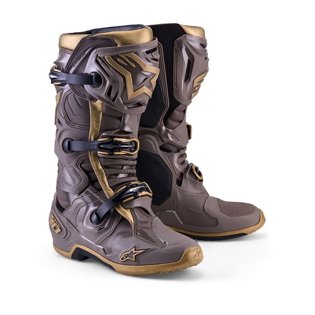 ALPINESTARS TECH 10 AIR GOLD NEW SPESIAL LIMITED EDITION SEPATU ALPINESTAR CROSS TRAIL