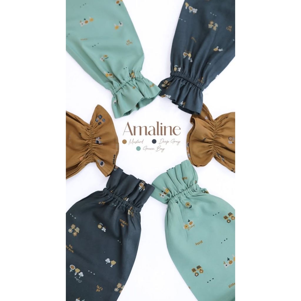 DITSY NIGHTGOWN AMALINE SERIES BAHAN BASE VISCOSE BUSUI FRIENDLY