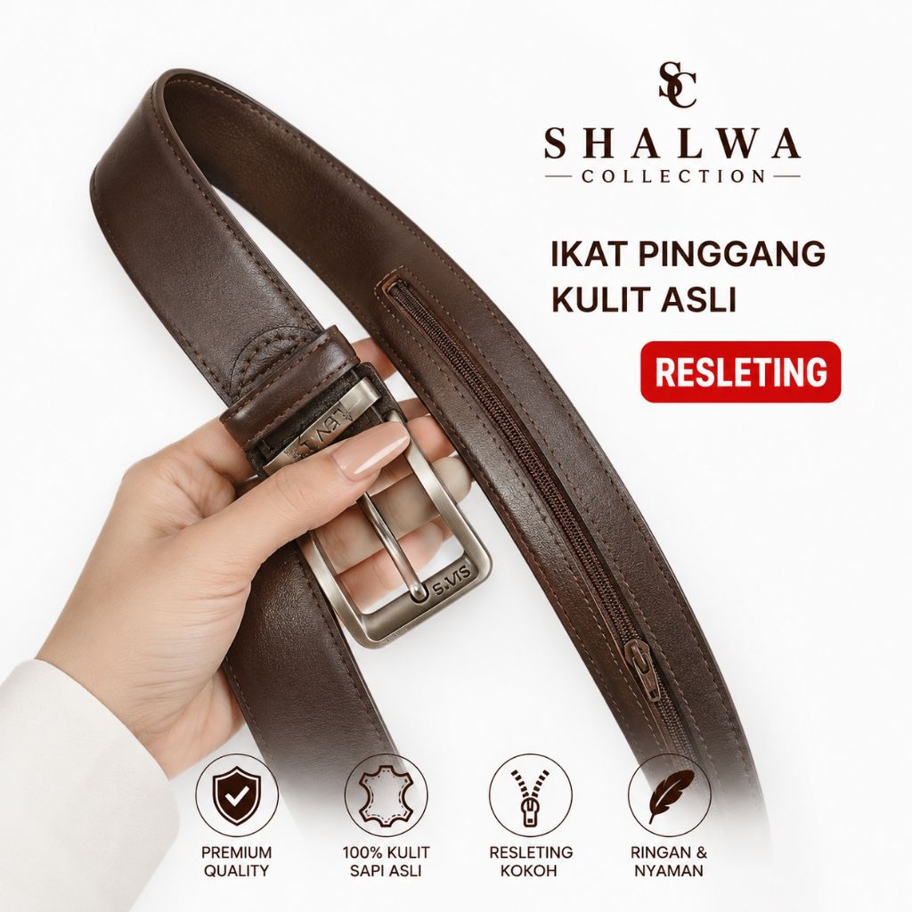 ikat pinggang kulit resleting. ikat pinggang kulit asli model resleting