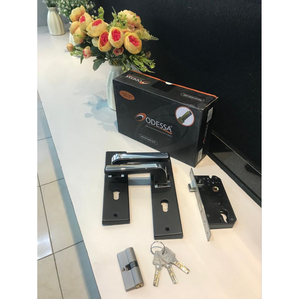 KUNCI PINTU TANGGUNG ODESSA 5805 BLACK