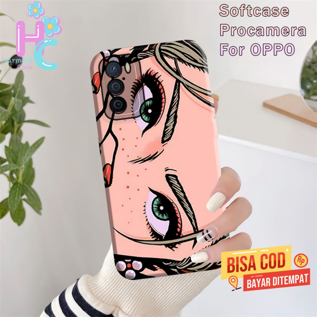 Softcase Procamera | Case procamera All Tipe Hp For Oppo A16 A53 A54 A3S A5S | Softcase Silicon | Fu