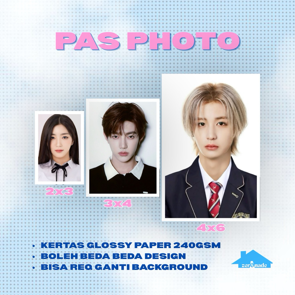 CETAK PAS FOTO / ID PHOTO 2x3 3x4 4x6 SEHARI JADI CUSTOM BACKGROUND