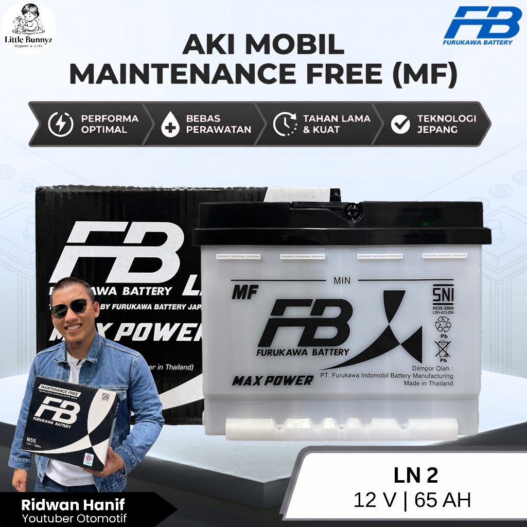 Furukawa Battery / FB Aki Mobil MINI Clubman DIN 65 / LN2 65Ah - Aki Kering