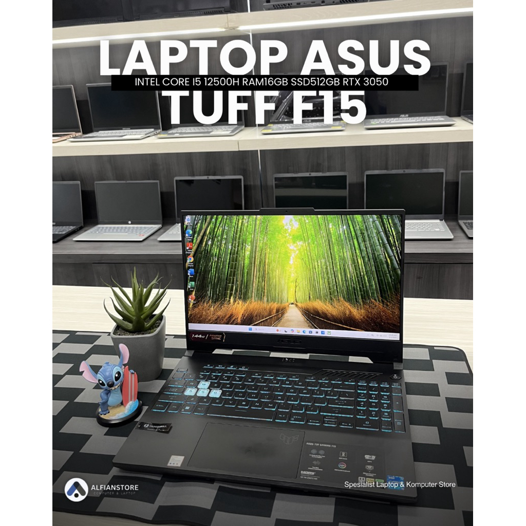 LAPTOP ASUS TUFF F15 INTEL CORE I5 12500H RAM16GB SSD512GB RTX 3050