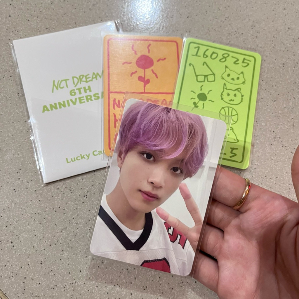 Photocard Official Haechan NCT DREAM 6TH ANNIVERSARY LUCKY CARD SET