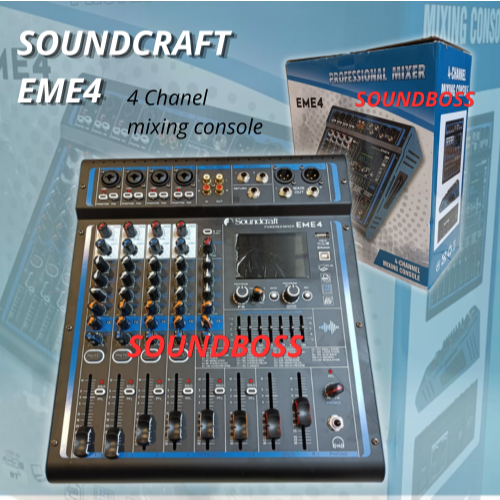 Profesional Power Mixer Soundcraft EME 4 Power mixer Soundcraft 4 chanel console [ BISA COD ]