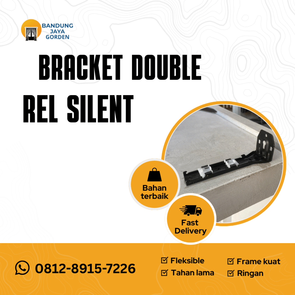 Bracket Rel Gorden Double Silent Bracket Penyangga Rel Double