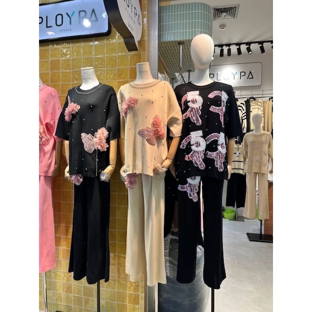 Set Ploypa Studio brand BKK Bahan Knit Premium dan Mewah