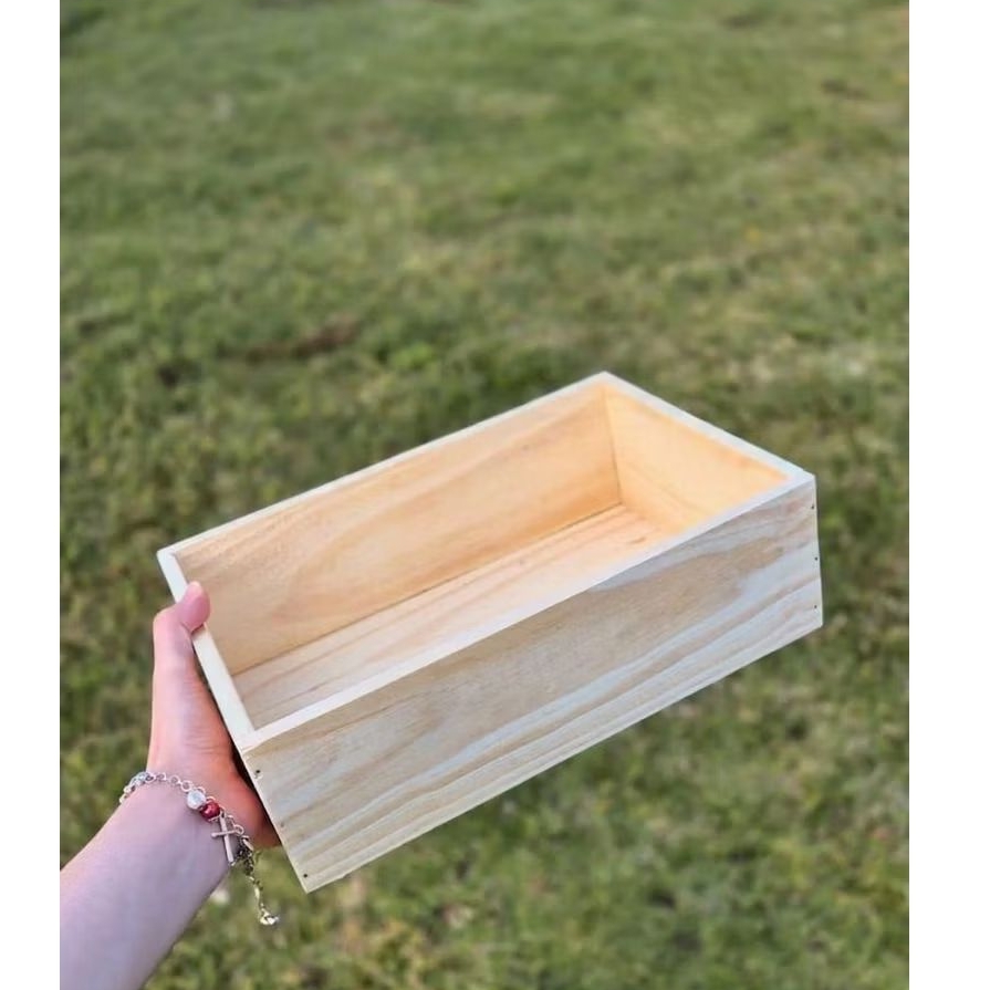 Pot kayu box kayu murah aesthetic Jati Belanda