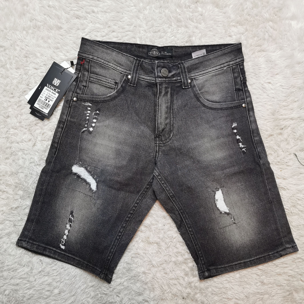 Voice Man Jeans Celana pendek Pria Denim Premium
