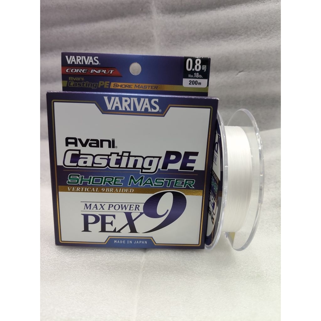 SENAR VARIVAS AVANI CASTING PE SHORE MASTER X9 PE 0.8 200M