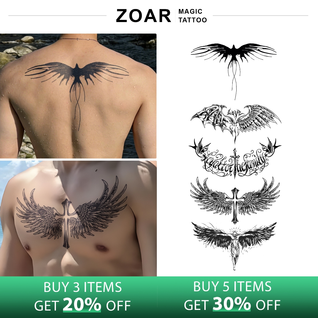 ZOAR Y45 Stiker Tato Sementara [Model Payudara Besar] Dekorasi Seni Stiker Tato Pria dan Wanita Akse