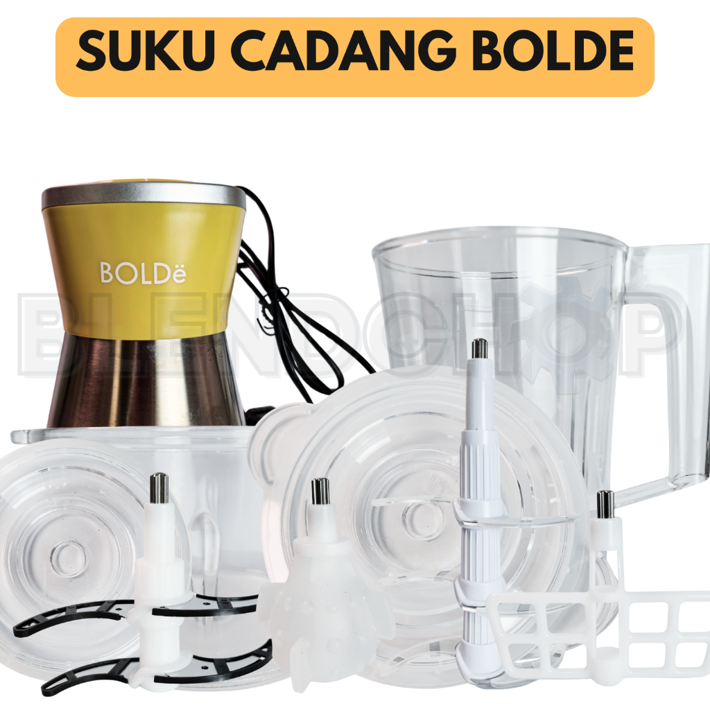 BOLDE Suku Cadang Mesin Dinamo Pisau Mangkok Jar 2 Liter