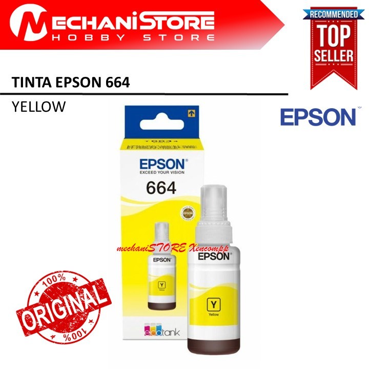 TINTA EPSON 664 YELLOW / Tinta Epson T6644 YELLOW L100 L220 L360 L1300