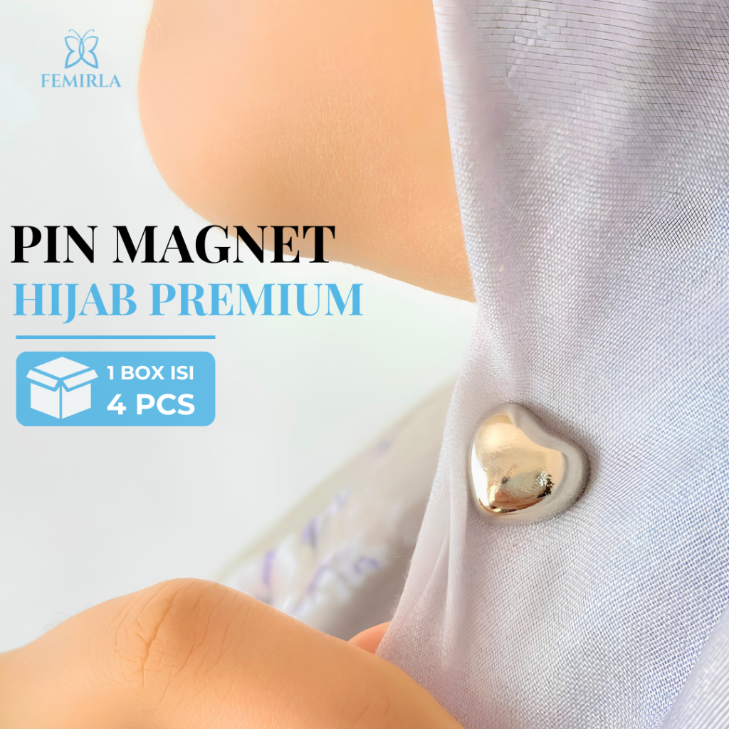 Femirla - Peniti Magnet /  Pin Magnet Hijab Premium Pin Magnet Hijab Korean Style