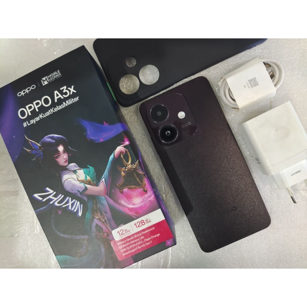 oppo A3x ram 6/128 gb SECOND fullset original