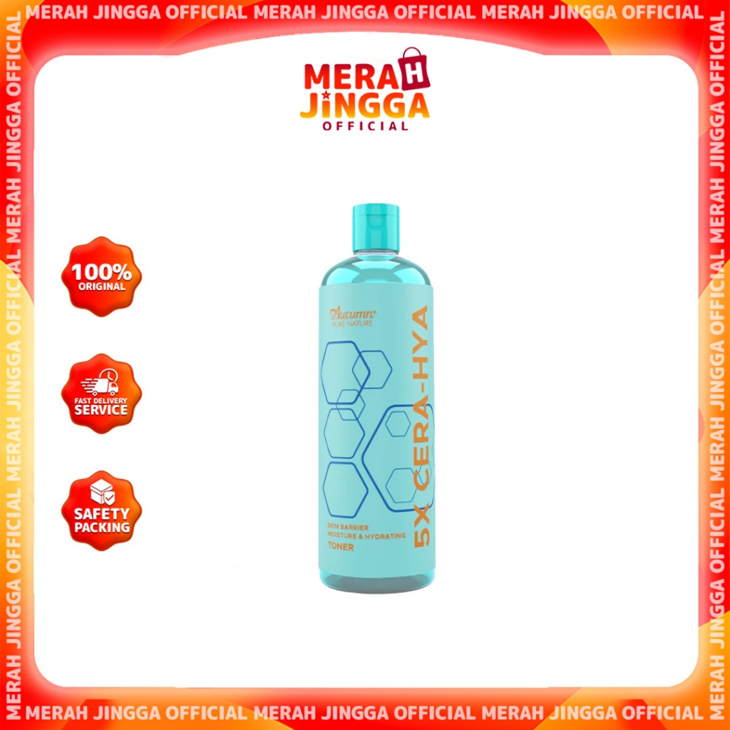 Autumn 5X Cera-Hya Skin Barrier Moisture & Hydrating Toner 500ml | Merah Jingga Official