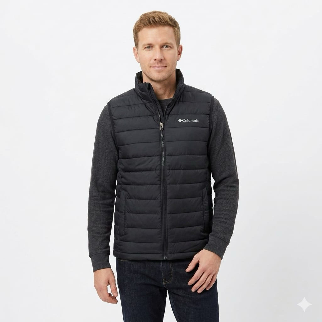 columbia down vest