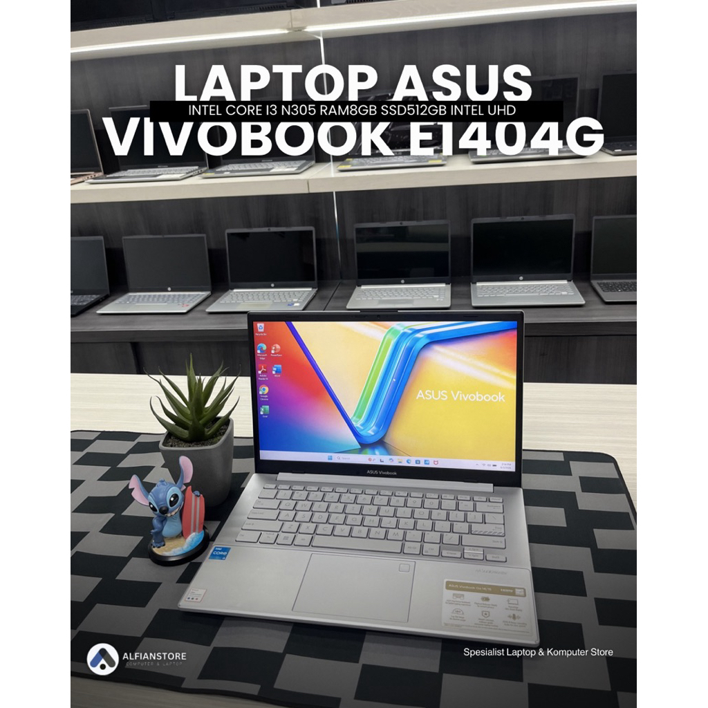 LAPTOP ASUS VIVOBOOK E1404G INTEL CORE I3 N305 RAM8GB SSD512GB