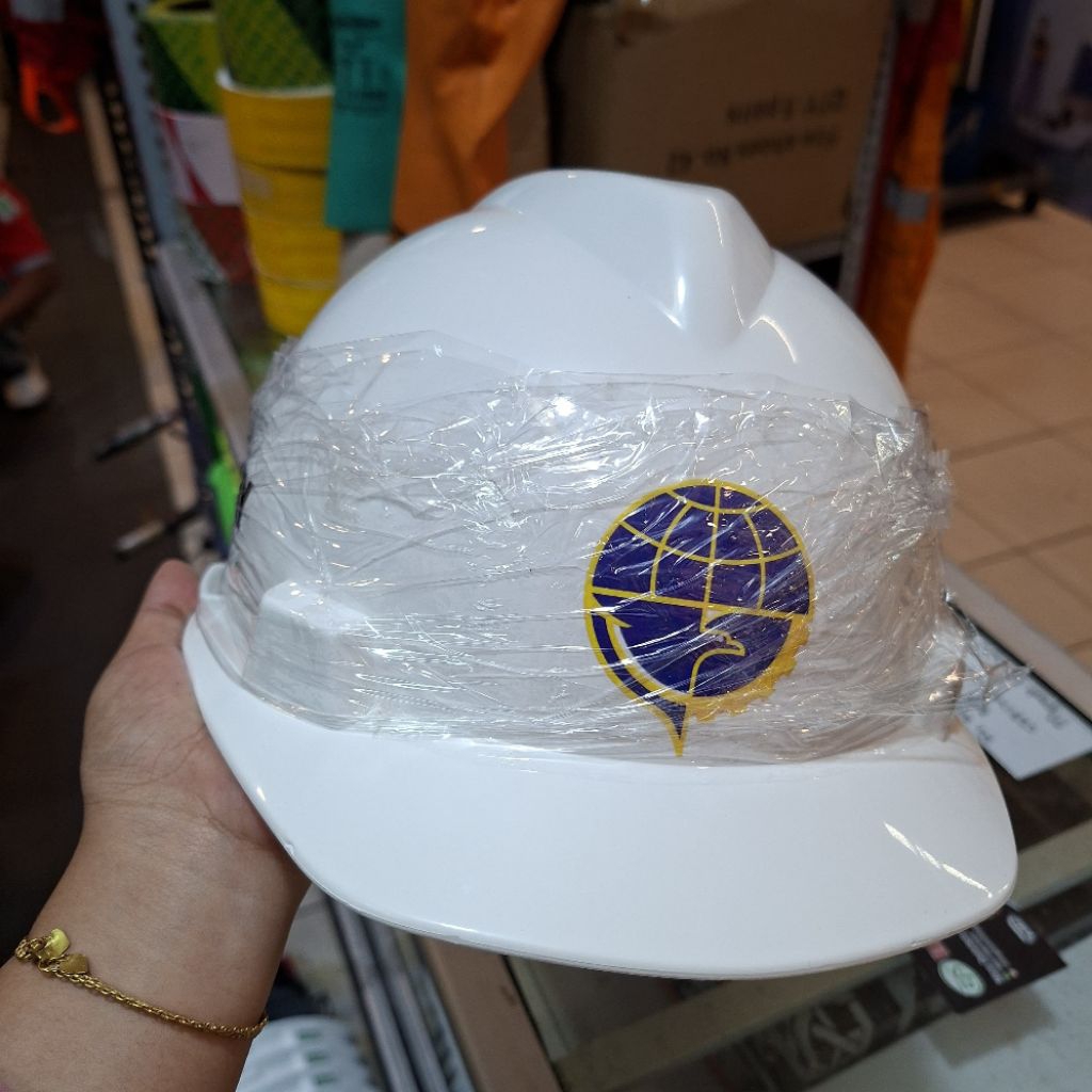 Custom Helm Safety Proyek MSA lokal Vgard- custom nama dan logo