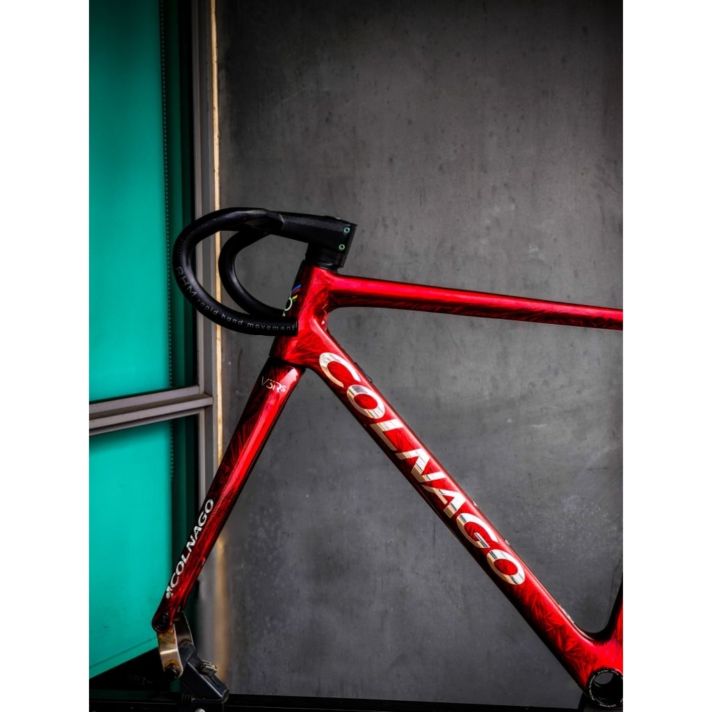 (Used) Colnago V3Rs Frozen RedSize 50, tire continental gp5000 black 25